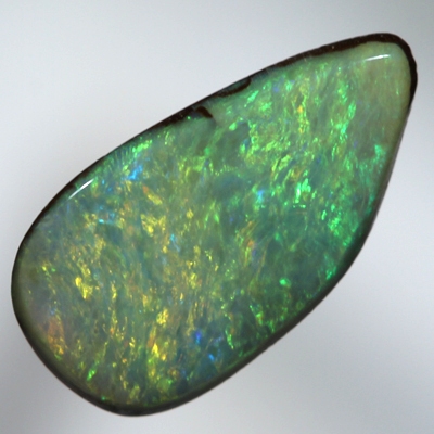 SOLID BOULDER OPAL Orange and green, bright fire always showing